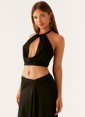 Calisa Cowl Top - Black